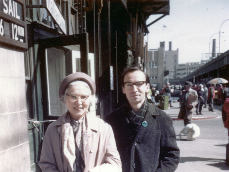 Greeting mother in NYC